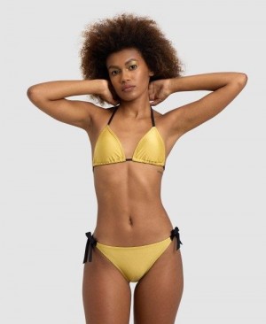Dámské Bikiny Arena 50th Anniversary Bikini Triangle Zlaté Černé | 9240-XFUJE