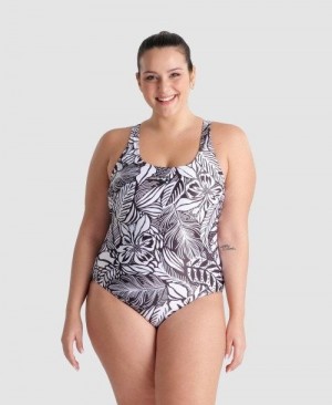 Dámské Body Arena Allover Pro Back Plus One Piece Černé Viacfarebný | 8092-UXLHB