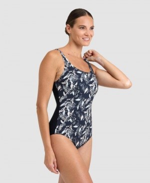 Dámské Body Arena Bodylift Francy Wing Back One Piece Černé Bílé Viacfarebný | 4872-BZQLC