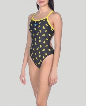 Dámské Body Arena Cactus Challenge Back One Piece Zelene | 8274-PZGBQ