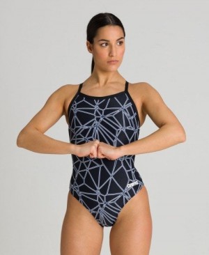 Dámské Body Arena Carbonics Pro Light Drop Back One Piece Černé Černé | 5423-WPKVR
