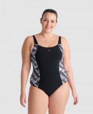Dámské Body Arena Emma U Back Plus One Piece Černé Viacfarebný Černé | 6395-KGVIH