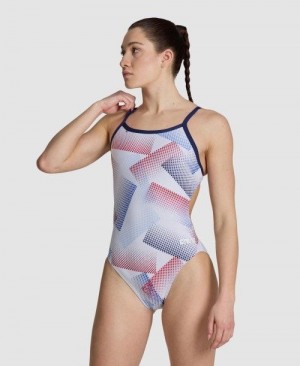 Dámské Body Arena Halftone Challenge Back One Piece Viacfarebný | 9248-QPKIW