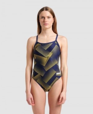 Dámské Body Arena Halftone Challenge Back One Piece Viacfarebný | 9645-UTGLV