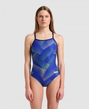 Dámské Body Arena Halftone Lightdrop Back One Piece Viacfarebný | 7510-TNPJB