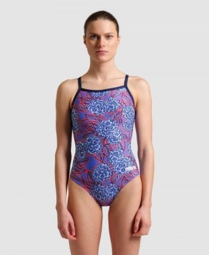 Dámské Body Arena Hydrangea Bouquet Light Drop Back One Piece Viacfarebný | 5840-AHXYS