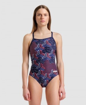 Dámské Body Arena Kikko Pro Light Drop Back One Piece Tmavě Blankyt | 9152-KQZUW