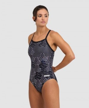 Dámské Body Arena Kikko Pro Light Drop Back One Piece Černé Černé Viacfarebný | 0413-YIUTK