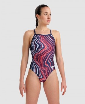 Dámské Body Arena Marbled Lightdrop Back One Piece Viacfarebný | 3486-IVUEZ