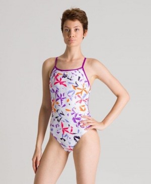 Dámské Body Arena Multicolor Palms Accelerate Back One Piece Viacfarebný | 2840-EZSXP