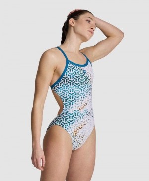 Dámské Body Arena Planet Water Challenge Back One Piece Viacfarebný | 8627-GJBFX