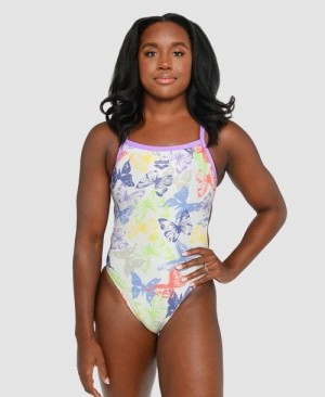 Dámské Body Arena Simone Manuel Capsule Collection Challenge Back One Piece Viacfarebný | 8214-GONSL