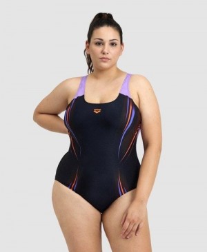 Dámské Body Arena Spikes Pro Back Plus One Piece Černé | 1584-HTRIG