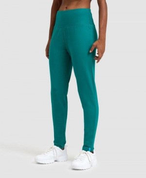 Dámské Kalhoty Arena Fleece Pants Solid Zelene | 0693-HFKMO