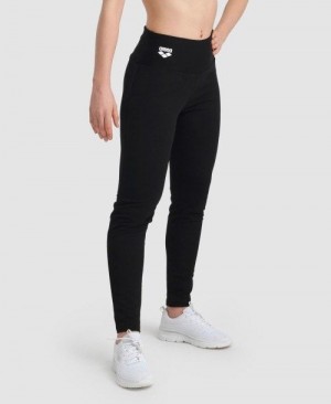 Dámské Kalhoty Arena Fleece Pants Solid Černé | 0312-KBLFV