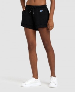 Dámské Kraťasy Arena Icons Short Černé | 7193-YOPFB
