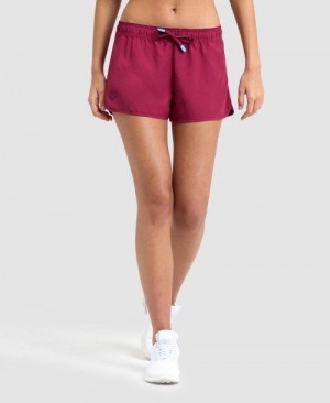 Dámské Kraťasy Arena Team Short Solid Červené | 6582-AMZYJ