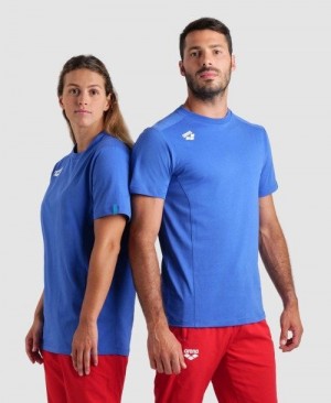 Dámské Kraťasy Arena Team T-shirt Panel Královská Modrá | 3089-DOWTE