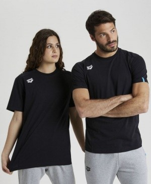 Dámské Kraťasy Arena Team T-shirt Panel Černé | 4708-GKLQR