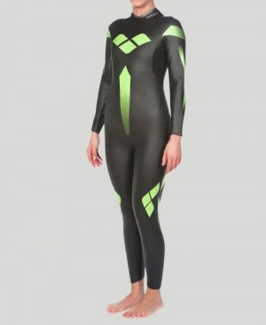 Dámské Neopren Arena Triwetsuit Full Černé | 3784-ROPQB