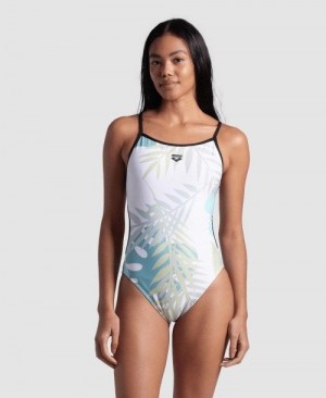 Dámské Plavky Arena Light Floral Lace Back Swimsuit Viacfarebný | 6921-JFXOE