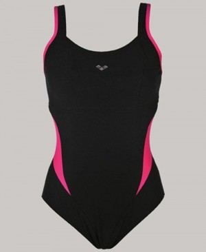 Dámské Plavky Arena Makimurax Low Strap Back C-cup Černé Růžové Fialové | 8213-HMPNT
