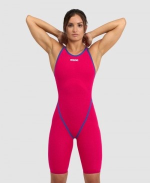Dámské Plavky Arena Powerskin Carbon Core Fx Berries Limited Edition Open Back Tmavě Šedé | 3270-XBDHY