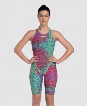 Dámské Plavky Arena Powerskin St Next Caimano Limited Edition Open Back Viacfarebný | 4796-WBEUP
