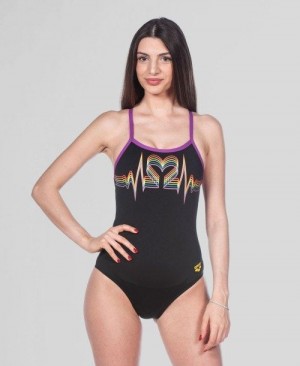 Dámské Plavky Arena Pride Light Drop Back - Maxlife Světle | 6748-MXCLQ