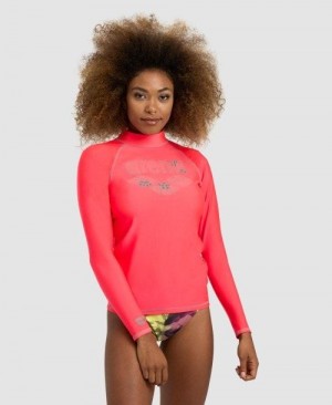 Dámské Pulovr Arena Long Sleeve Rash Guard Červené | 7958-JGTAI
