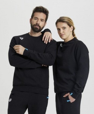Dámské Pulovr Arena Solid Crewneck Černé | 8320-EOGDX