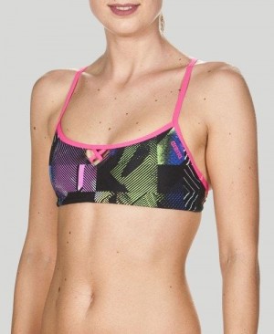 Dámské Top Arena Be Top (Bandeau Top) Viacfarebný Růžové | 3795-HUOXI