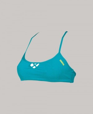 Dámské Top Arena Be Top (Bandeau Top) Zelene Žluté | 9657-IZVTA