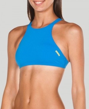 Dámské Top Arena Crop Think Top Blankyt Žluté | 5720-ONUAE