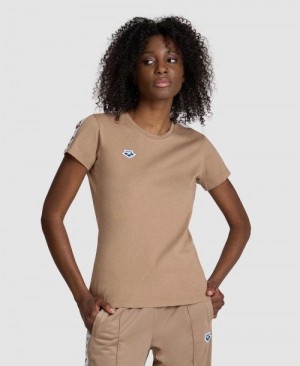 Dámské Tričko Arena Team S/S Tee Bílé | 1493-AZQHV