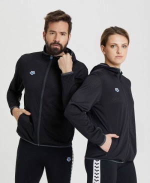 Pánské Bundy Arena Icons Mesh Jacket Černé Černé Stříbrné | 9230-KBFIV