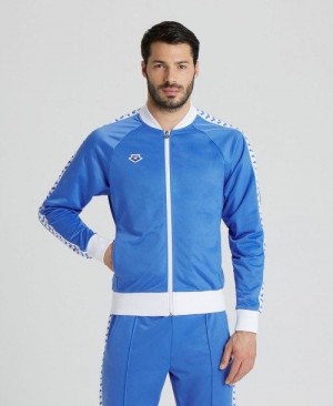 Pánské Bundy Arena Relax Iv Team Full-zip Jacket Bílé | 3027-GKRCF