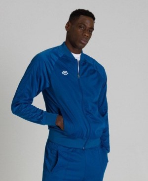 Pánské Bundy Arena Relax Iv Team Full-zip Jacket Blankyt | 4725-OAEVD