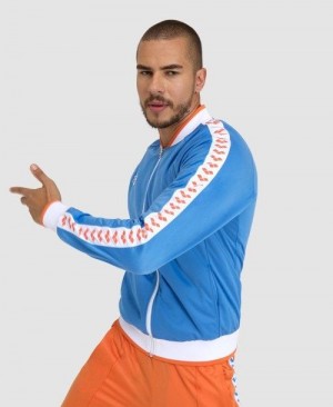 Pánské Bundy Arena Relax Iv Team Full-zip Jacket Bílé Bílé | 4619-SHPOW