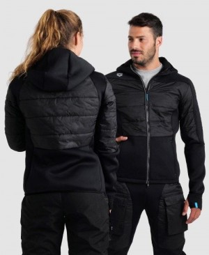 Pánské Bundy Arena Team Half-quilted Hooded Jacket Viacfarebný | 7052-JBRNH