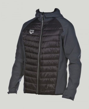 Pánské Bundy Arena Team Line Thermal Jacket Černé | 6917-LUNDQ