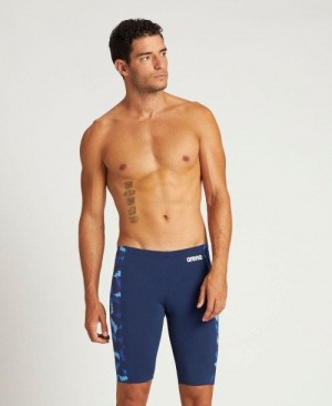 Pánské Jammer Arena Lightning Colors Jammer Tmavě Blankyt Tmavě Blankyt Viacfarebný | 3164-XJBZT