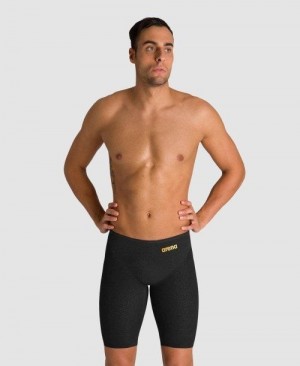 Pánské Jammer Arena Powerskin Carbon Glide Jammer Černé Zlaté | 1589-CUFWA