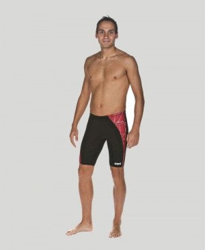 Pánské Jammer Arena Water Jammer - Maxlife Černé Červené Černé | 7123-QJSVH