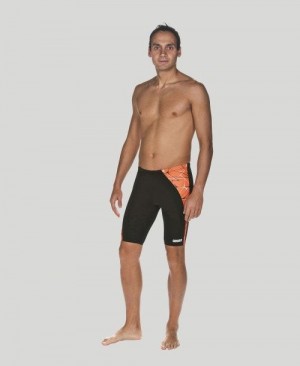 Pánské Jammer Arena Water Jammer - Maxlife Černé Oranžové Černé | 4136-CZWOE
