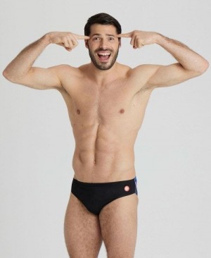 Pánské Kalhotky Arena Crazy Placement Swim Briefs Černé Viacfarebný | 9031-JMNKY