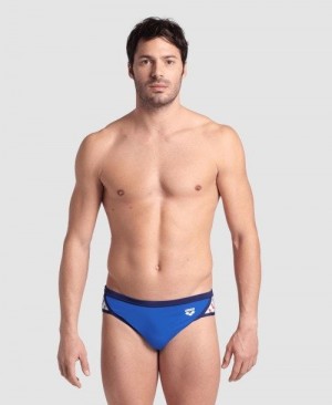 Pánské Kalhotky Arena Icons Brief Královská Modrá Tmavě Blankyt | 2659-FZOYV