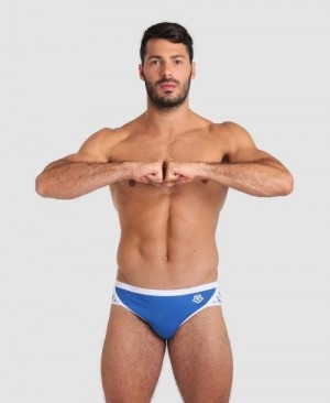Pánské Kalhotky Arena Icons Brief Královská Modrá Bílé | 7201-NUOYX