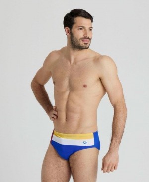 Pánské Kalhotky Arena Icons Panel Briefs Blankyt Vínové Blankyt | 7521-NVTKD