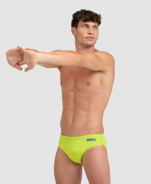 Pánské Kalhotky Arena Team Solid Brief Zelene Blankyt | 6394-GPRDN